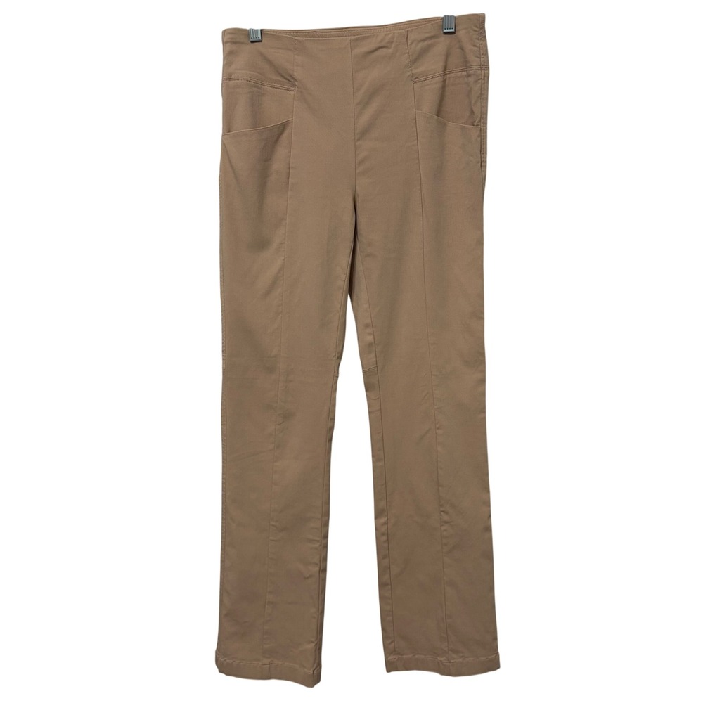 Soft Surroundings Womens Camel Tan Pull On Straight Leg Pants 2BX89 Size S